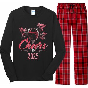 Cheers To 2025 Happy New Year Party New Years Eve Gift Long Sleeve Pajama Set