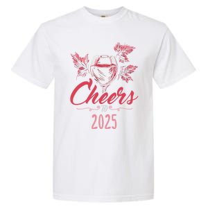 Cheers To 2025 Happy New Year Party New Years Eve Gift Garment-Dyed Heavyweight T-Shirt