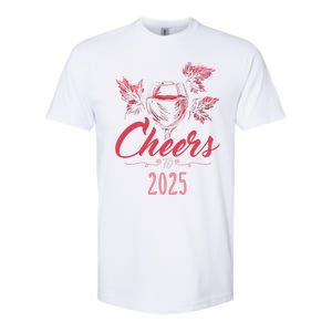 Cheers To 2025 Happy New Year Party New Years Eve Gift Softstyle CVC T-Shirt