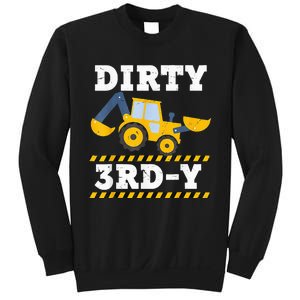 Construction Truck 3rd Birthday Excavator 3 Digger Sweatshirt