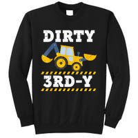 Construction Truck 3rd Birthday Excavator 3 Digger Sweatshirt