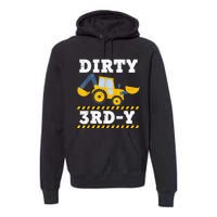 Construction Truck 3rd Birthday Excavator 3 Digger Premium Hoodie