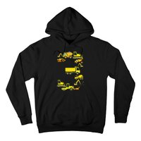 Construction Truck 3rd Birthday 3 Year Old Outfit Hoodie