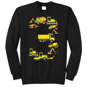 Construction Truck 3rd Birthday 3 Year Old Outfit Sweatshirt