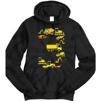 Construction Truck 3rd Birthday 3 Year Old Outfit Tie Dye Hoodie