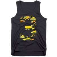 Construction Truck 3rd Birthday 3 Year Old Outfit Tank Top