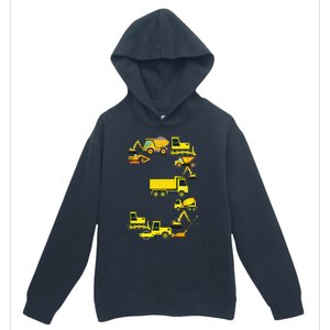 Construction Truck 3rd Birthday 3 Year Old Outfit Urban Pullover Hoodie