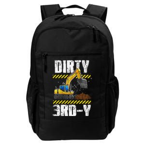 Construction Truck 3rd Birthday Excavator 3 Digger Daily Commute Backpack