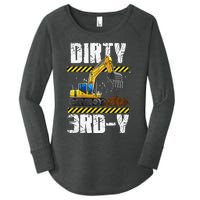 Construction Truck 3rd Birthday Excavator 3 Digger Women's Perfect Tri Tunic Long Sleeve Shirt