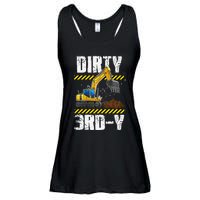 Construction Truck 3rd Birthday Excavator 3 Digger Ladies Essential Flowy Tank