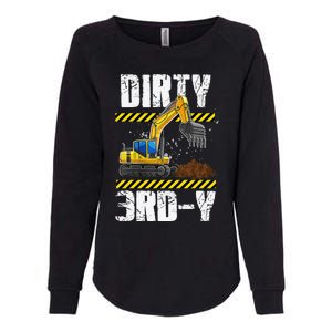 Construction Truck 3rd Birthday Excavator 3 Digger Womens California Wash Sweatshirt