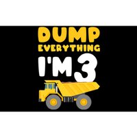 Construction Truck 3rd Birthday Excavator 3 year old Bumper Sticker