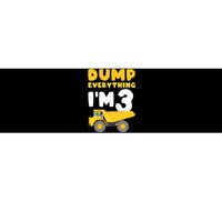 Construction Truck 3rd Birthday Excavator 3 year old Bumper Sticker