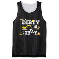 Construction Truck 3rd Birthday Excavator 3 Digger Mesh Reversible Basketball Jersey Tank