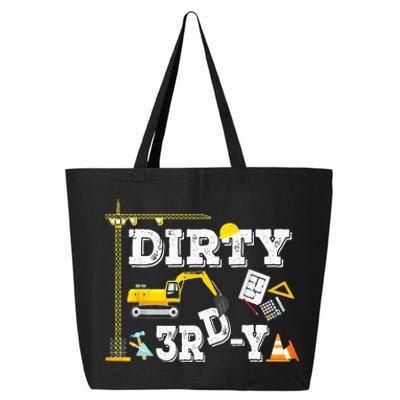 Construction Truck 3rd Birthday Excavator 3 Digger 25L Jumbo Tote