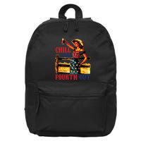 Chill The 4th Out Women 4th Of July Humor 16 in Basic Backpack