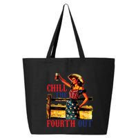 Chill The 4th Out Women 4th Of July Humor 25L Jumbo Tote