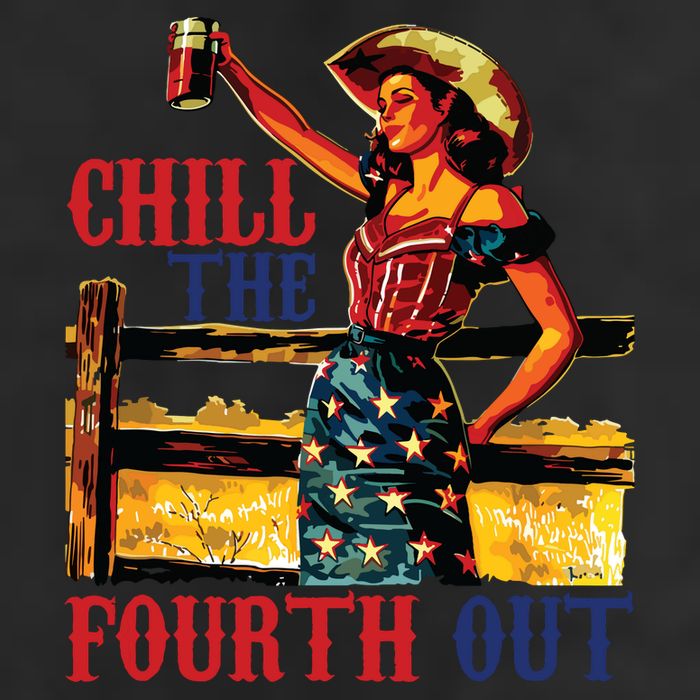 Chill The 4th Out Women 4th Of July Humor 25L Jumbo Tote