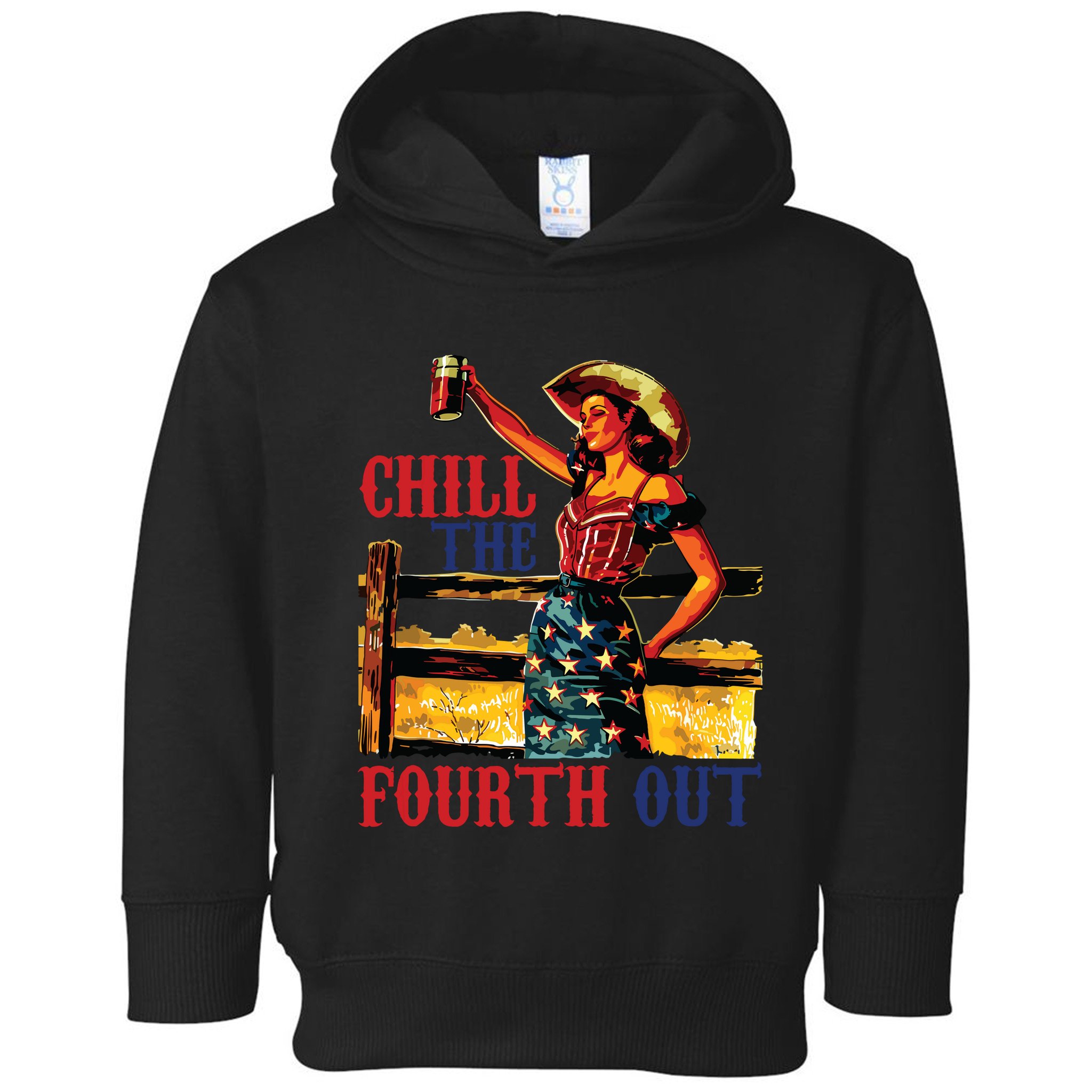 Chill The 4th Out Women 4th Of July Humor Toddler Hoodie