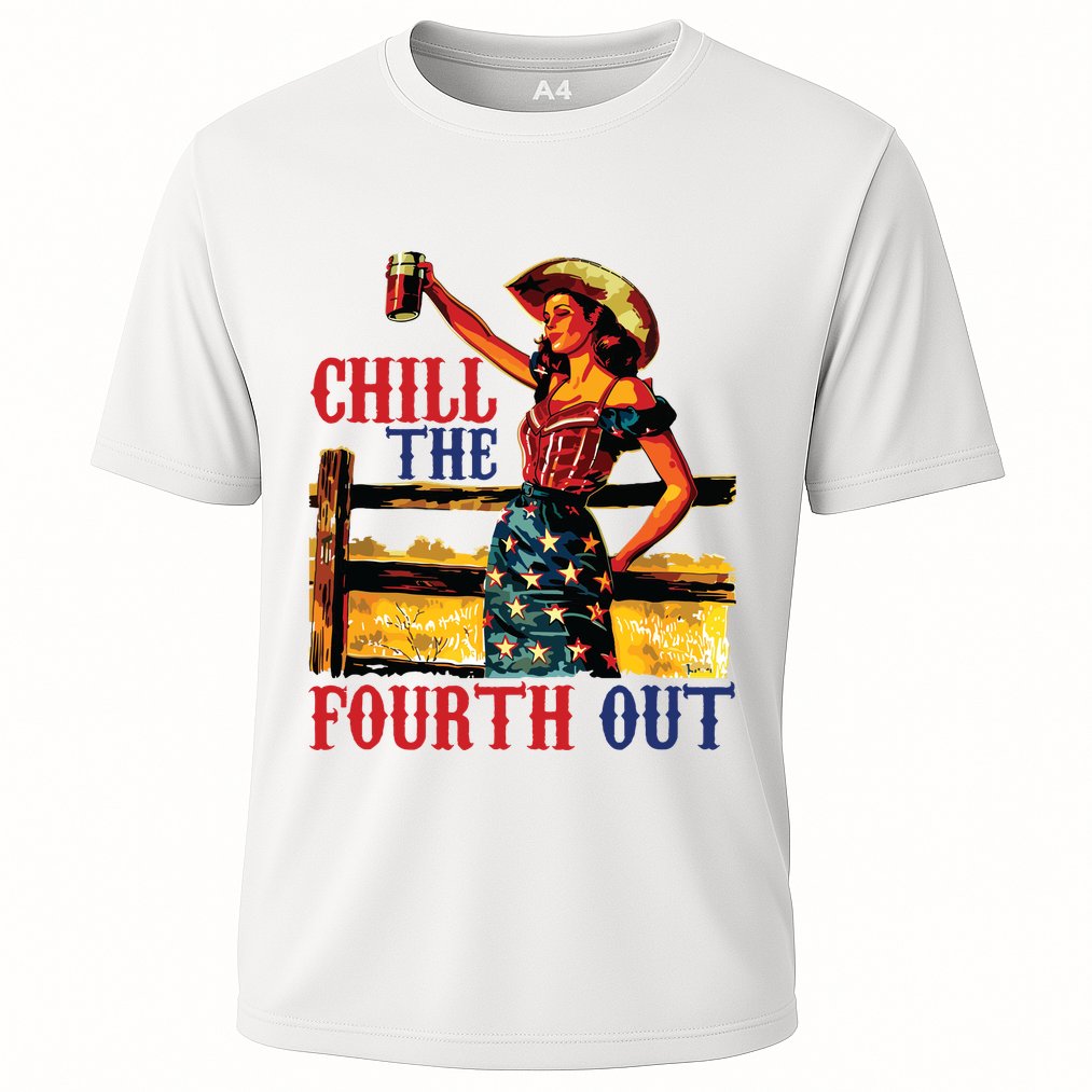 Chill The 4th Out Women 4th Of July Humor Performance Shirt