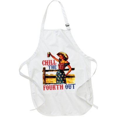 Chill The 4th Out Women 4th Of July Humor Apron