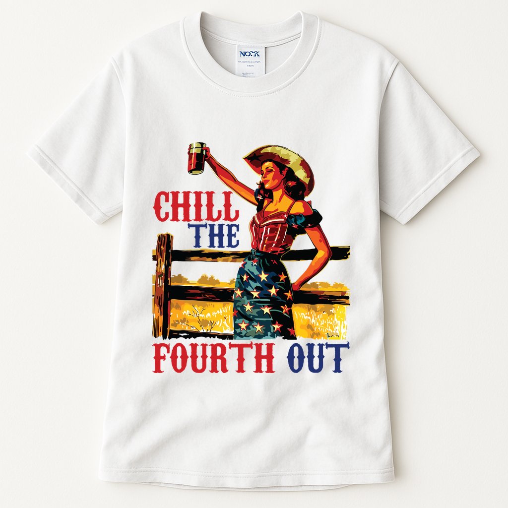 Chill The 4th Out Women 4th Of July Humor Tall T-Shirt