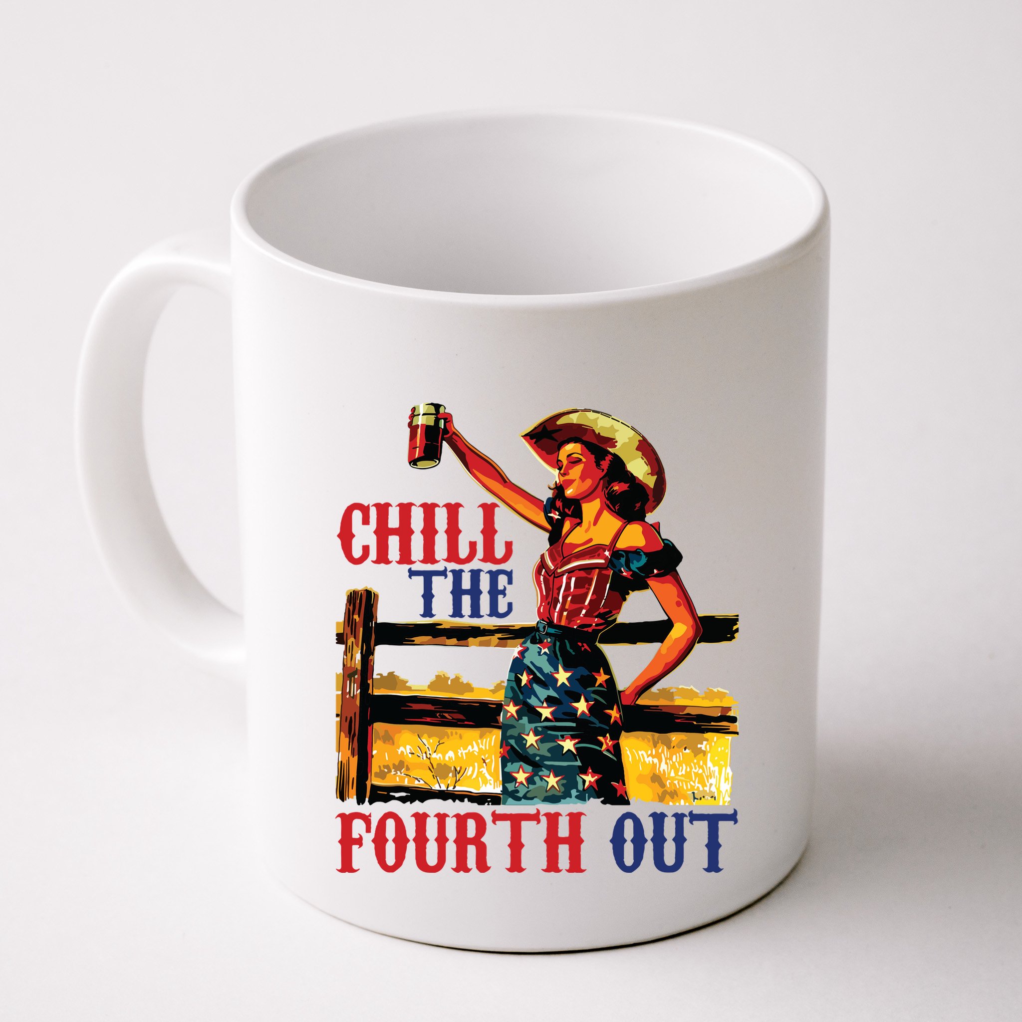 Chill The 4th Out Women 4th Of July Humor Mug