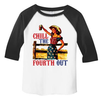 Chill The 4th Out Women 4th Of July Humor Toddler Fine Jersey T-Shirt