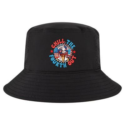 Chill The 4th Out Funny 4th Of July Retro 4th Of July Cool Comfort Performance Bucket Hat