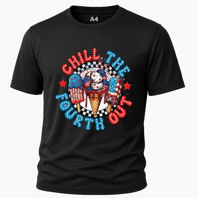 Chill The 4th Out Funny 4th Of July Retro 4th Of July Performance Shirt