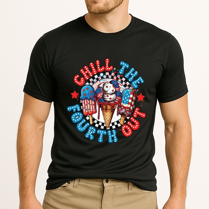 Chill The 4th Out Funny 4th Of July Retro 4th Of July Performance Shirt