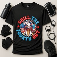 Chill The 4th Out Funny 4th Of July Retro 4th Of July Performance Shirt