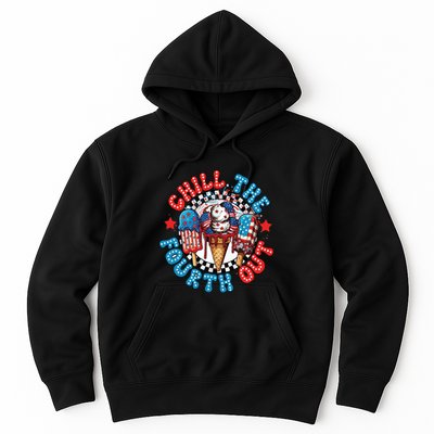 Chill The 4th Out Funny 4th Of July Retro 4th Of July Hoodie