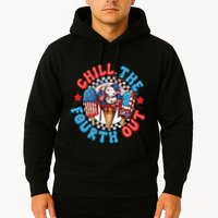 Chill The 4th Out Funny 4th Of July Retro 4th Of July Hoodie