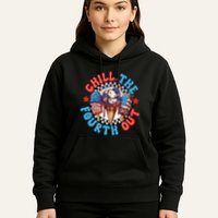 Chill The 4th Out Funny 4th Of July Retro 4th Of July Hoodie