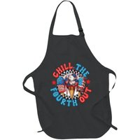 Chill The 4th Out Funny 4th Of July Retro 4th Of July Apron
