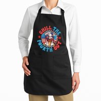 Chill The 4th Out Funny 4th Of July Retro 4th Of July Apron