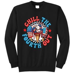 Chill The 4th Out Funny 4th Of July Retro 4th Of July Sweatshirt