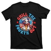 Chill The 4th Out Funny 4th Of July Retro 4th Of July T-Shirt