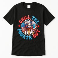Chill The 4th Out Funny 4th Of July Retro 4th Of July Tall T-Shirt