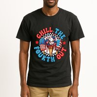 Chill The 4th Out Funny 4th Of July Retro 4th Of July Tall T-Shirt