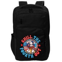 Chill The 4th Out Funny 4th Of July Retro 4th Of July Impact Tech Backpack