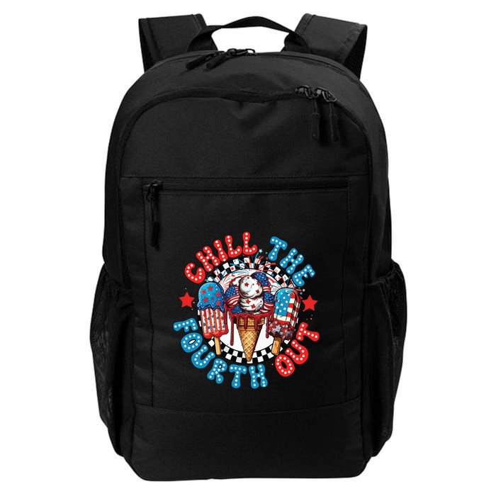 Chill The 4th Out Funny 4th Of July Retro 4th Of July Backpack