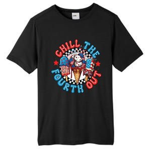 Chill The 4th Out Funny 4th Of July Retro 4th Of July Tall Fusion ChromaSoft Performance T-Shirt