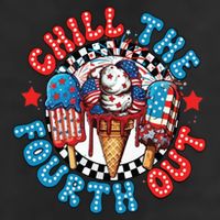 Chill The 4th Out Funny 4th Of July Retro 4th Of July 11oz C Handle Ceramic Mug