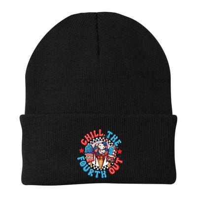 Chill The 4th Out Funny 4th Of July Retro 4th Of July Beanie