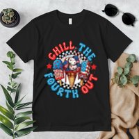 Chill The 4th Out Funny 4th Of July Retro 4th Of July Premium T-Shirt