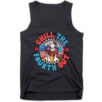 Chill The 4th Out Funny 4th Of July Retro 4th Of July Tank Top