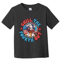 Chill The 4th Out Funny 4th Of July Retro 4th Of July Toddler T-Shirt