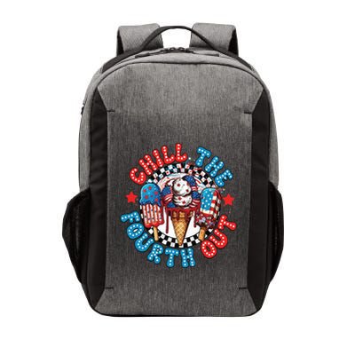 Chill The 4th Out Funny 4th Of July Retro 4th Of July Vector Backpack
